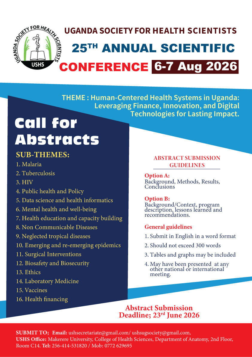 CALL FOR ABSTRACTS: 25th ANNUAL SCIENTIFIC CONFERENCE